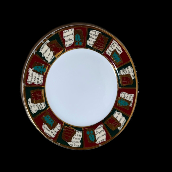 Pier 1 Yuletide Greetings Salad/Dessert Plates 7 3/4" Set of 2 - Picture 2 of 4